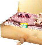 PACKHOME 3 Extra Large Gold Gift Boxes Ribbon Magnetic Lids 17x14.5x5.5in - Image 3