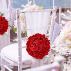 Red Hydrangea Flower Balls for Centerpieces,12 PCS, 8 Inch - Image 7
