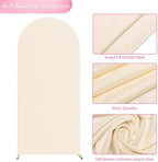 Wokceer 6FT Arch Backdrop Stand and Cover Set,Arch Stand with Beige Cover - Image 5