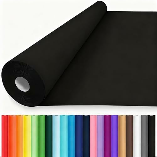 Vanhench 36" x 2520" (210') Black Wrapping Paper Roll by Vanhench