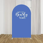 Lake Blue Arch Backdrop Stand Covers Baby Shower Party Decorations We Can Bearly Wait Theme Arches Background Fabric Cover Birthday Parties Banquets Decor Props (3.3x6.6FT) - Image 3