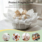 BEZNH White Tissue Paper Bulk, 14 x 20 Inches Gift Wrapping Tissue for Gift Bags Packaging DIY Crafts Wedding Birthday Christmas Decor（1100 Sheets） - Image 6