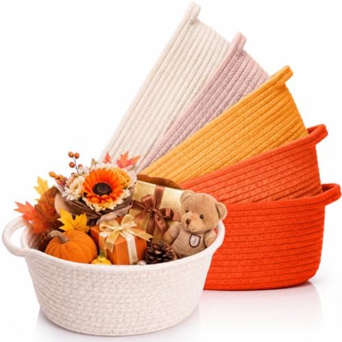 LemonRoad 5 Pcs Fall Empty Gift Basket, Autumn Party Supplies Decor by Unknown