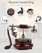 Audio Guest Book Wedding Phone, FESTRING Audio Guestbook (Wooden Brown) - Image 6