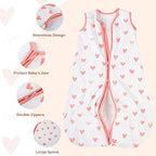 Yoofoss Baby Sleep Sack 0-6 Month 0.5TOG 100% Organic Cotton 2-Way Zipper - Image 5