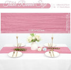 20 Pack Cheesecloth Table Runner 17 x 108 Inch, Dusty Rose - Image 2