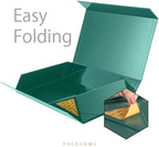 PACKHOME 6 Extra Large Dark Green Gift Boxes 17.5x11.3x4.3in Magnetic Lids - Image 4