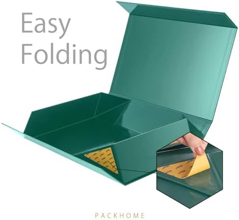PACKHOME 6 Extra Large Dark Green Gift Boxes 17.5x11.3x4.3in Magnetic Lids - Image 4