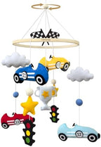 Baby Mobile for Crib Race Car Crib Mobile for Boys Newborn Gifts by Teeloray