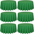 Showgeous 90 Inch Green Round Tablecloths, Polyester Table Covers by Showgeous