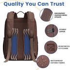 PILLANI Baby Diaper Bag Backpack - Large Bag for Boys & Girls, Waterproof Diaper Backpack - Travel Diaper Bags w/Changing Pad, Baby Registry Search & Shower Gifts - Essentials Must Haves Newborn Stuff - Image 4