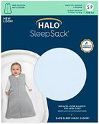 HALO SleepSack, 100% Cotton Wearable Blanket, Swaddle Transition Sleeping Bag, TOG 0.5 - Image 6