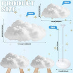 Wettarn 6 Set Cloud Decoration for Table Centerpiece, Cloud Ceiling Kit - Image 5