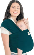 KeaBabies Baby Wrap Carrier, All in 1 Original Baby Carrier (Peacock Green) by KeaBabies