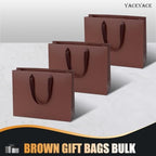 YACEYACE Brown Gift Bags Bulk, 20 Pack Brown Gift Bags with Handles - Image 6