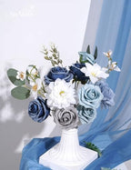 Artificial Flower Box Set Faux Flowers Fake Roses with Stems for DIY - Image 6