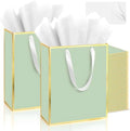 Addblu 100 Pack Bulk Luxury Gift Bags with Handles & 100 Tissue Papers by Unknown