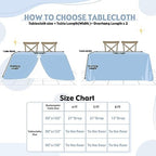 SoarDream Baby Blue Sequin Tablecloth 90"x156" Baby Shower Table Cloth - Image 6