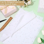 Teling 500 Sheets Tissue Paper for Gift, White Glitter, 14 x 20 Inch - Image 3