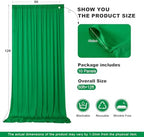 gogoparti 50ft x 12ft Green Wrinkle-Free Backdrop Curtain for Wedding Parties, Thick Polyester 10 Panels 5x12ft for Wedding Birthday Baby Shower Halloween Photography Party Background - Image 6