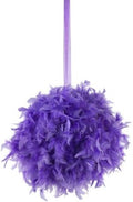 ZUCKER 18 inch Fluffy Feather Hanging Pom Pom - Hanging Decor for Party, Wedding, Baby Shower or Home Decor (Lavender) by ZUCKER
