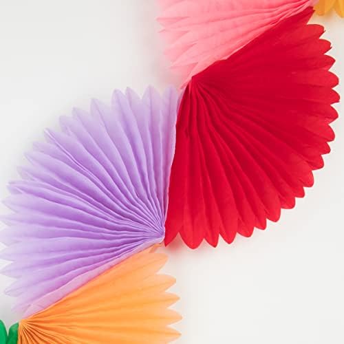 Meri Meri Rainbow Honeycomb Fan Party Banner (Pack of 1) - Image 2
