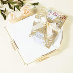 25Pcs Glitter Laser Cut Wedding Invitations with Envelopes and Rsvp Cards - Image 3