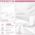 Showgeous 90x132 Inch White Rectangle Tablecloth 10 Pack Fit 8FT Table - Image 4