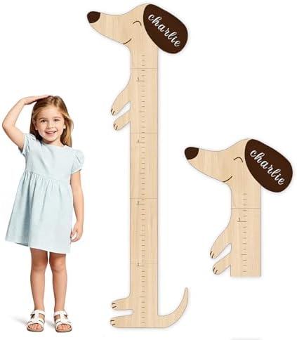 Personalized Name Growth Chart for Wall by Woodemon