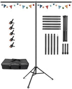 Hemmotop T Shape Backdrop Stand 8x7.5ft(HxW) Portable by Hemmotop