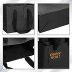 Zhanmai 4.7 x 2.4 x 3.9 Inch 100 Pcs Mini Gift Bags Bulk, Black - Image 3