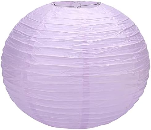 16 inch Chinese Lanterns Large Paper Lanterns Lavender 5 Packs (Purple, 16 inch) - Image 2