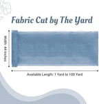 15 Yard Organza Fabric 44" Wide for Wedding Event Décor - Baby Blue - Image 2