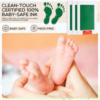 Jetec 60 Set Inkless Hand Footprint Paw Print Kit Ink Pad, 12 Colors - Image 3