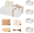 White Wedding Gift Box with Magnetic Lid for Presents, 13.85"x8.35"x4.45" by Lifelum