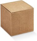 Pack of 40 Gift Favor Boxes with Lids (2.36 x 2.36 x 2.36 inch) - Ideal for Wedding - Corrugated Havana by BoxesCraftory