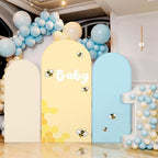 3 Pcs Baby Shower Arch Backdrop Cover Baby Shower Photo Background Decor - Image 3