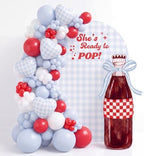 Sabary 4ft Soda Bottle Bow Cardboard Cutout She's Ready to Pop Decorations Large Soda Backdrop for Baby Shower Wedding Bachelorette Bridal Shower Party by Sabary