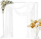 Wedding Arch Backdrop Stand Square 8 x 8 FT for Ceremony Metal Balloon Arch Frame for Wedding Birthday Party Garden Arbor Anniversary Event Baby Shower Photo Booth Background Decoration by dainslef