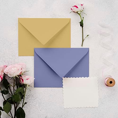A7 Size Wedding Invite Envelopes Euro V-Flap 80lbs (5 1/4 x 7 1/4) Stationary - Packs & Colors Available - Image 5