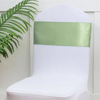 50 Pack Sage Green Satin Chair Bows, Sage Chair Ribbons for Wedding Decor - Image 6
