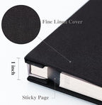 Vienrose Large Photo Album Self Adhesive for 4x6 8x10 10x12 Pictures Linen Scrapbook Album DIY 40 Blank Pages with A Metallic Pen - Image 3