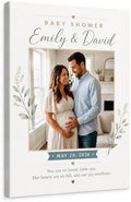 TWING Custom Baby Shower Welcome Sign Photo Canvas Wall Decor, 16 x 24 in by TwingRepublic