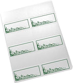 Scribble Vintage Swirl Printable Place Cards, Hunter Green, Set of 150 (25 - Image 3