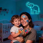 Elephant Neon Sign Elephant Gifts for Women Elephant Night Light for Kids Boys Room Decor Usb Power 4 Year Old Girl Birthday Gifts White Elephant Gifts - Image 4