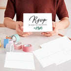 Andaz Press 56-Pack Personalized RSVP Postcards for Wedding Minimal Eucalyptus Leaf Cardstock Response Reply Cards for Bridal Shower Baby Shower Birthday Event Custom Date Return Address 4 x 6-Inch - Image 4
