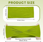 MDS Pack of 200 Spandex Chair Sashes Without Slider Buckles – Apple Green - Image 2