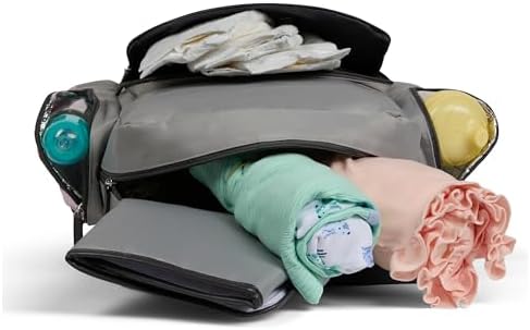 Disney Diaper Bag Backpack with Changing Pad Minnie Mouse – 16” Nylon Baby Bag for Parents, Insulated Bottle Holders, Multiple Storage Pockets - Image 7