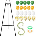 Easel Stand, Adjustable Display Easel for Sign Instant Floor Poster, Lightweight, Collapsible and Portable with Reusable Rattan & Balloons for Painting Canvas, Wedding Signs & Display by Unknown