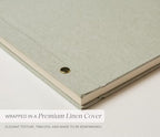 Personalized Luxe Photo Guest Book (Design 4) – 11.5 x 8.5" Minimal Aesthetics, Screw Bound with Custom Leaf Hardcover & Photo + Lined or Blank Pages - Wedding, Baby Shower, Anniversary - Image 6